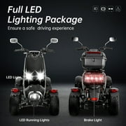 Mobility Scooters for Seniors, 4 Wheel Powered Mobility Scooters,1000W Black