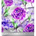 thumbnail image 1 of Soimoi Purple Viscose Chiffon Fabric Floral Print Fabric by The Yard 42 Inch Wide, 1 of 1