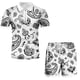 thumbnail image 4 of Retro 3D Printing Zipper Hombres Primavera y otoño Camiseta Traje Traje deportivo Pompotops oipoqjl44919, 4 of 5