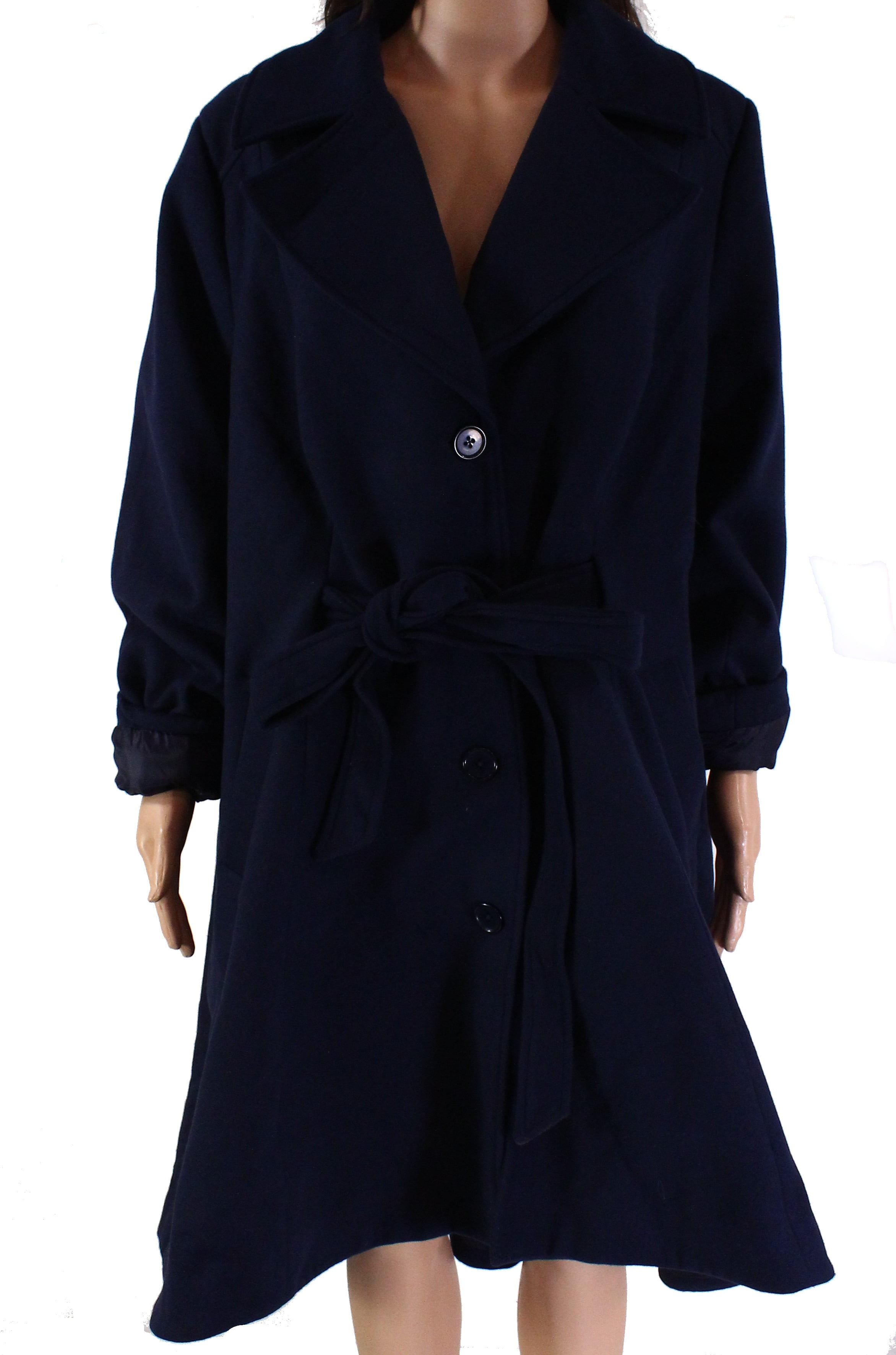 womens coat with tie waist