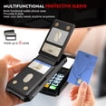 thumbnail image 6 of Dteck Detachable Wallet Case for Google Pixel 9A with Stand, Strong Magnetic Card Holder Case Compatible with MagSafe, Shockproof PU Leather RFID Blocking Flip Credit Purse Cover, Black, 6 of 8