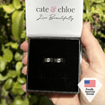 thumbnail image 6 of Cate & Chloe Alana 18k Yellow Gold Plated Hoop Earrings with Swarovski Crystals Gifts for Women, 6 of 6