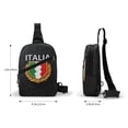 thumbnail image 4 of Sling Crossbody Backpack Italia Italian Italy Collapsible Chest Shoulder Cross Body Bag Daypack for Women Men, 4 of 7