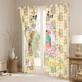 thumbnail image 3 of Castle Fairy Cartoon Capybara Curtains Pack of 2 (42x84 Each),Rose Curtains Blackout, 3 of 6