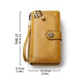 thumbnail image 2 of TAZAG Women's Long Wallet Tri-fold Zipper Mobile Phone Bag Large Capacity PU Leather Clutch, 2 of 7