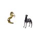 thumbnail image 5 of Estatua del caballo,Estatua de caballo de pie hecha a mano de resina de cafetería,Estatua de perro de resina,Estatua de perro galgo de resina con forma de animal,Escultura coleccionable para, 5 of 8