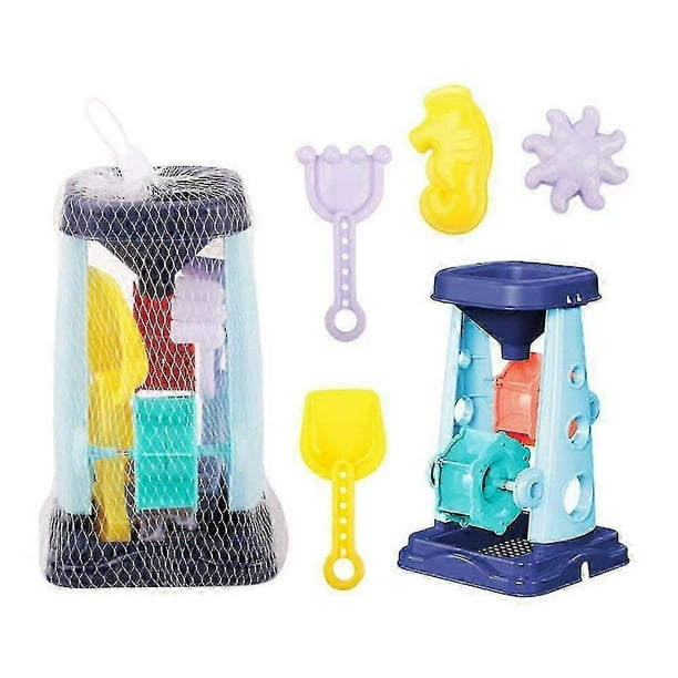 Kids Beach Sand Toys Set Sand Water Wheel, Beach Molds, Beach Bucket Beach Shovel Tool Kit