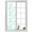 Blue, variant on Window Privacy Film Pink Flower Stained Glass Window Film Decorative Sun Block Window Cover Watercolor Floral Botanical Line Drawing Print Window Clings Static Sticker for Bathroom 17.7"x78.7"
