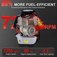 thumbnail image 4 of Floseru Backpack Gas Powered Leaf Blower, 80CC 900 CFM 4.8 HP 2 Stroke Grass Lawn Blower Air Cooling Gasoline Backpack Grass Blower with Air-Cooled, Snow Blower for Outdoor, 4 of 8