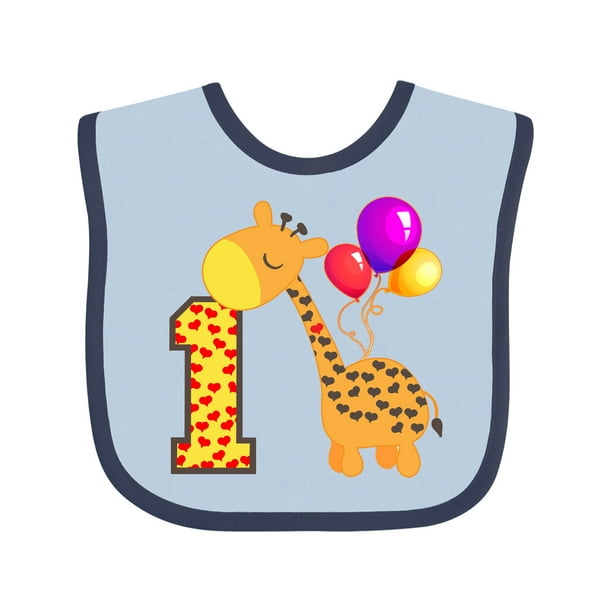 1st Birthday Giraffe Baby Bib - Walmart.com - Walmart.com