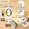 thumbnail image 4 of Vaso SUFAVN con diseño de girasoles con monograma, 1,2 L, para mujer, 4 of 7