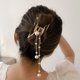 thumbnail image 5 of Clip de garra de aleación con tassel de perlas Moda de moda Abrazadera de pelo Accesorios para el cabello, 5 of 5