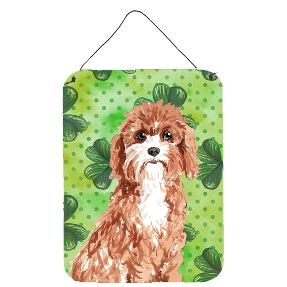 Shamrocks Cavapoo Wall or Door Hanging Prints