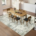 thumbnail image 3 of Garvee Modern Abstract Area Rugs, 10'x13' Large Machine Washable Rug Print Pattern Non Slip Floor Carpet, Low Pile Indoor Foldable Rug for Living Room Bedroom Dining Room, Beige, 3 of 9