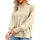 thumbnail image 3 of Gibobby Camisa De Invierno Sudadera extragrande con hombros descubiertos y manga larga para mujer（Blanco， M), 3 of 5