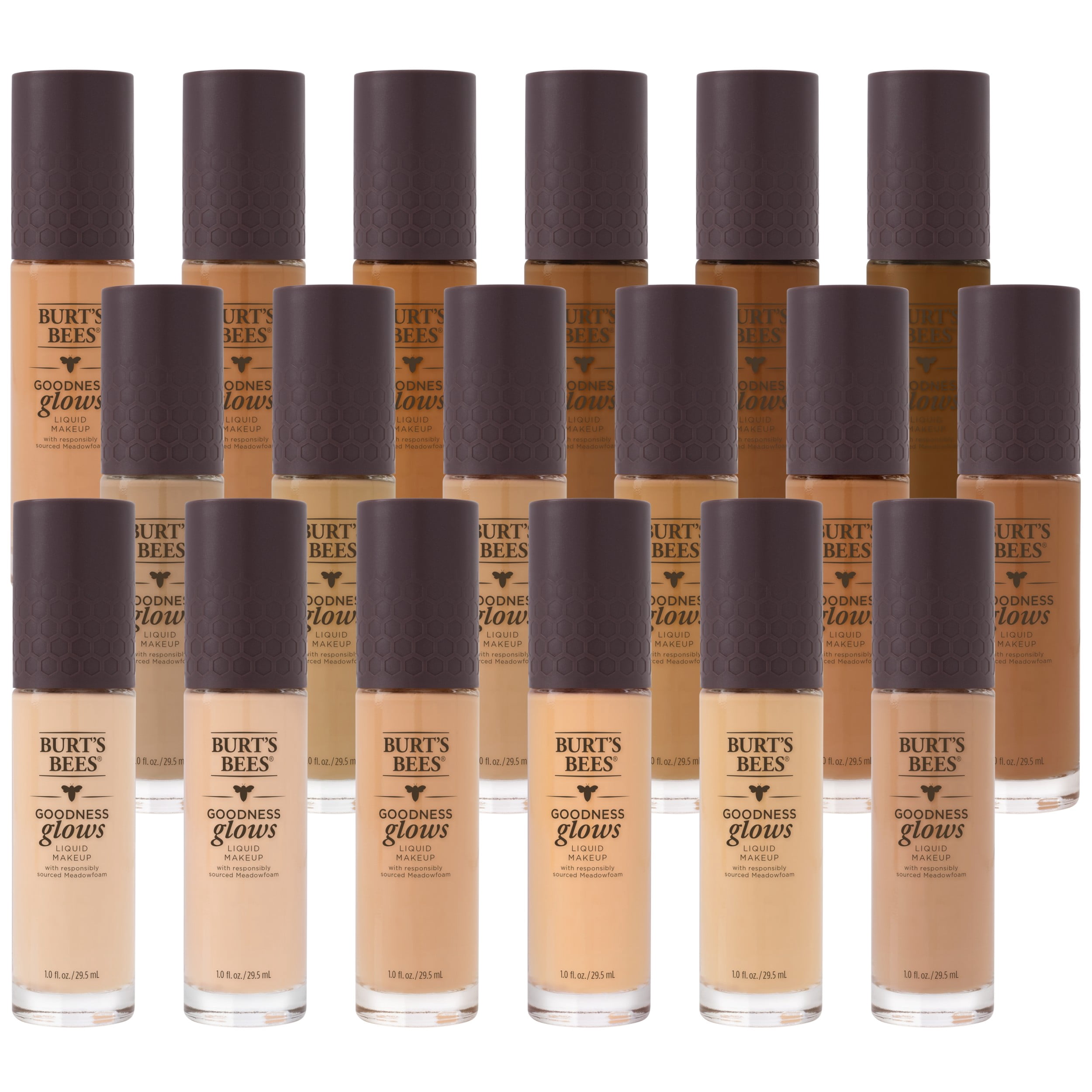 Burts Bees Goodness Glows Liquid Foundation, Ivory, 1.0 oz