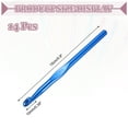 thumbnail image 2 of Uxcell Crochet Hook Set, 14Pcs 9mm Aluminum Ergonomic Crochet Needle Blue, 2 of 7