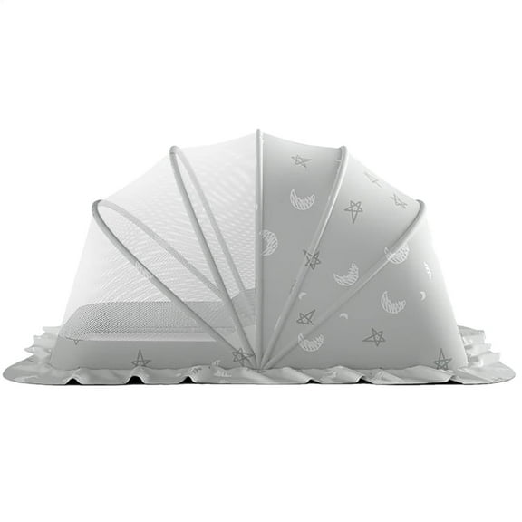 Portable Foldable Mesh Crib Net Tent for Bedding and Safe Sleeping Environment with Semi Shading Design