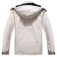 thumbnail image 2 of Men's Fleece Lined Winter Jacket Water Repellent Windbreaker Outdoor Warm Snow Coat with Detachable Hood, 2 of 4