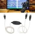 thumbnail image 4 of MIDI Cord Adapter, 2 In 1 MIDI Cable Converter Indicators Convenient 2m Length 16 Channels Plug And Play  For Laptop For, 4 of 8