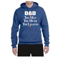 thumbnail image 2 of Wild Bobby,Dad The Man The Myth The Legend Best Daddy Father Gift, Father's Day, Unisex Graphic Hoodie Sweatshirt, Vintage Heather Blue, Large, 2 of 3