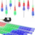 thumbnail image 4 of Christmas Lights Outdoor Tree Snowfall LED Dripping Icicle Shooting Star Lights 12 inch 8 Tubes, Meteor Shower Falling Rain Lights for Festival Decor, 4 of 5
