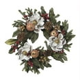 thumbnail image 1 of Couronne de Pomme de Pin et de Baies de Magnolia de 24 Pouces, 1 of 1