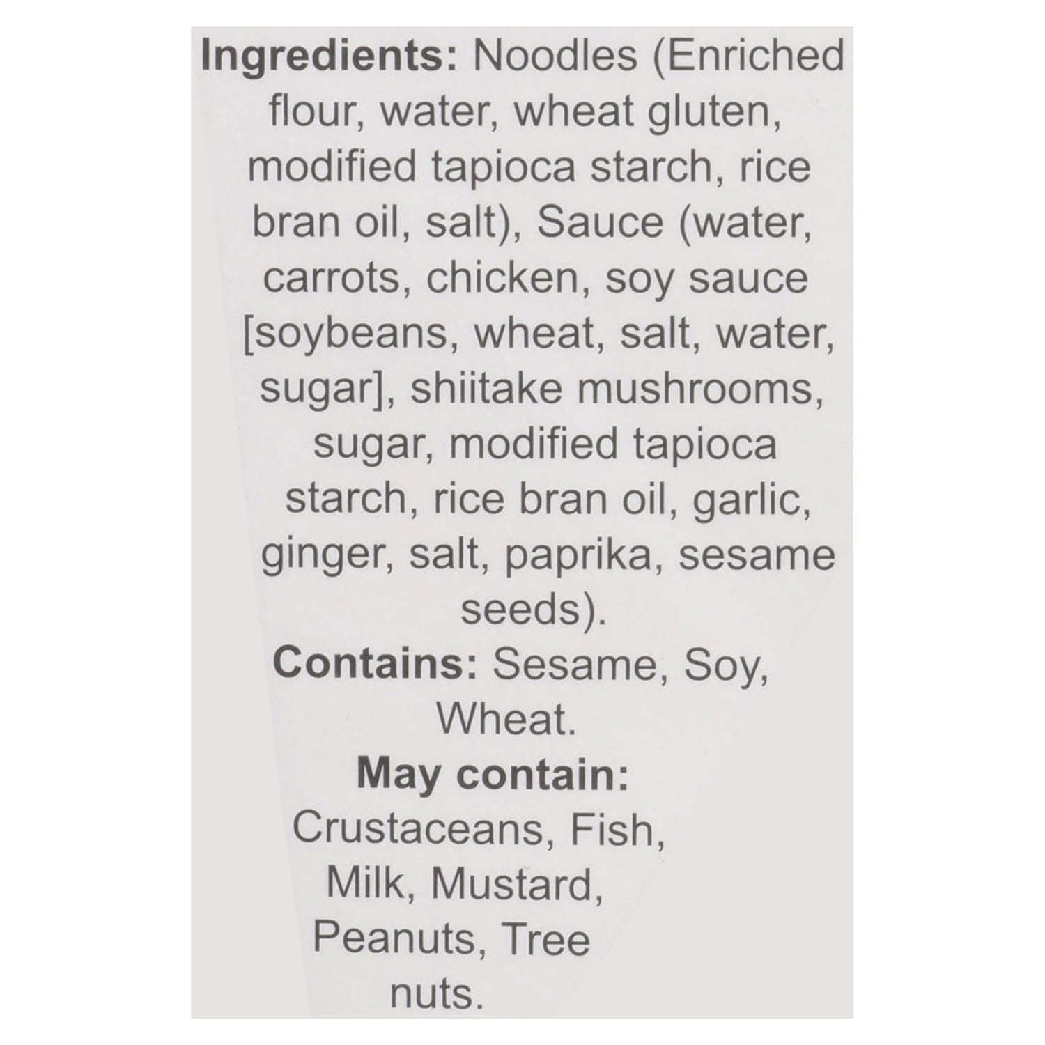 Asiatique nouilles au poulet teriyaki 280 g Nouilles au poulet teriyaki 280 g Repas