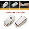 thumbnail image 4 of LAICAIW for Mercedes Benz Key Fob Cover with Lanyard, Soft TPU Key Case Shell Compatible with A-Class C-Class G-Class 2017-2020 E-Class S-Class 3 4 Button Smart Key Holder, 4 of 6
