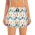 thumbnail image 2 of Honeii Easter eggs print a double-layered women's running short, ideal for gym, tennis, and various activities, complete with a practical pocket-XX-Large, 2 of 7