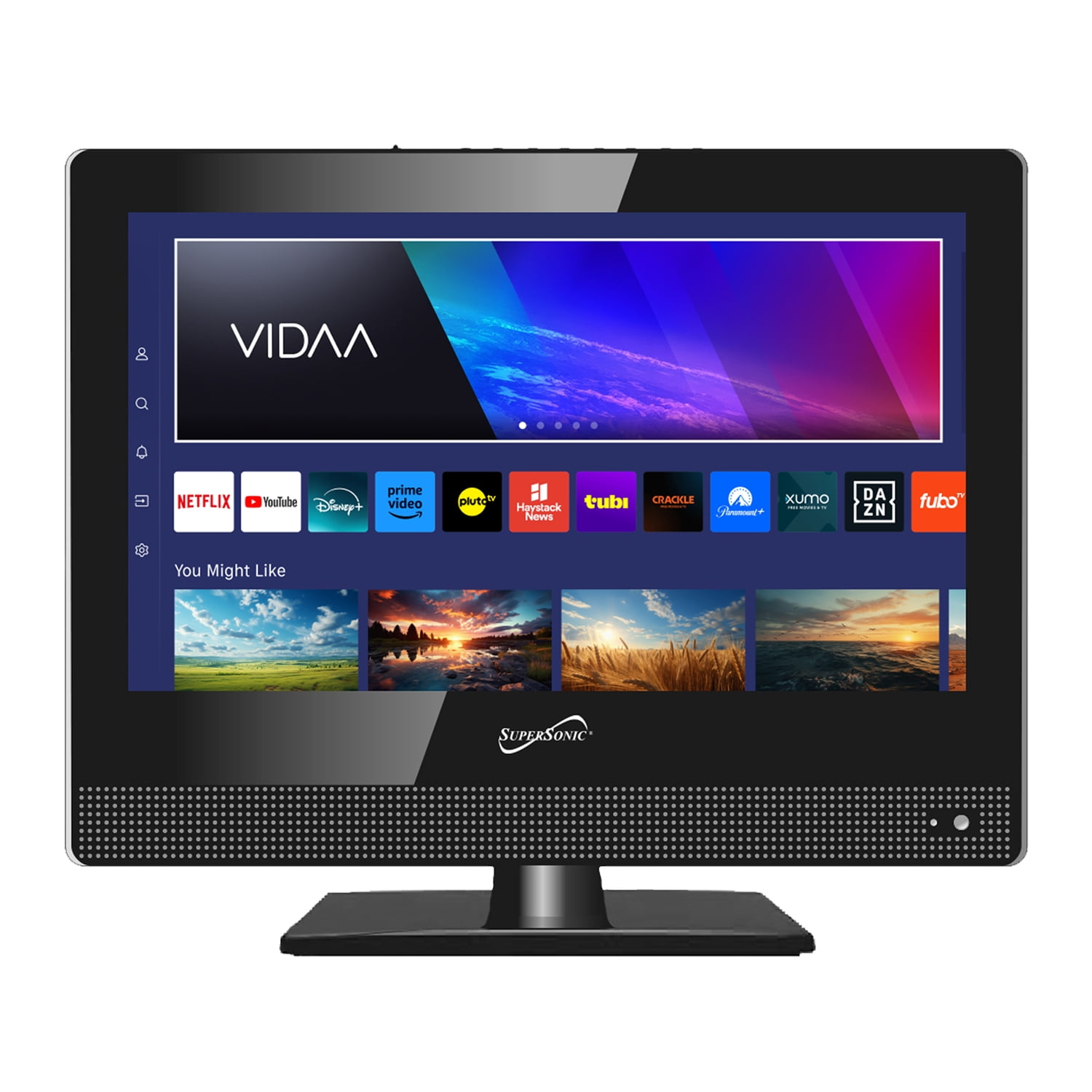 Supersonic 15" VIDAA ACDC Compatible LED Smart TV with Built-In WiFi