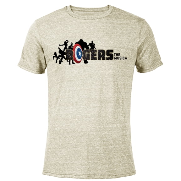 Marvel Hawkeye Rogers The Musical Avengers - Short Sleeve Blended T-Shirt for Adults – Customized-Yellow