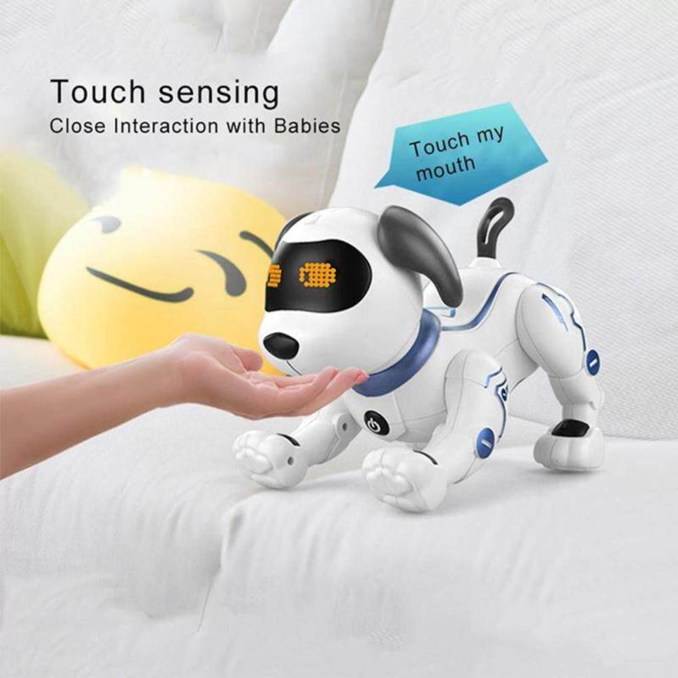 Funtogether Toy Remote Control Robot Dog, Interactive & Programmable RC Puppy that Sings, Dances, and Tells Stories, STEM Educational Toy for Kids Product Description Summary
