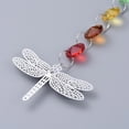 thumbnail image 4 of Chandelier Suncatchers Prisms Octogon Glass Chakra Hanging Pendant with Dragonfly Iron Pendant and Cable Chain Faceted Platinum 400x2mm, 4 of 5