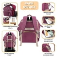thumbnail image 4 of Mochila para pañales ROSEGIN 35L impermeable acolchada púrpura, 4 of 8