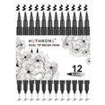 thumbnail image 1 of Rotuladores Hethrone Black de doble punta, 12 unidades, para dibujar, 1 of 6