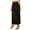 Black, variant on PUMISAS High Waisted Skirts For Women Split Skirts With Invisible Zipper Solid Color Casual Long Skirt