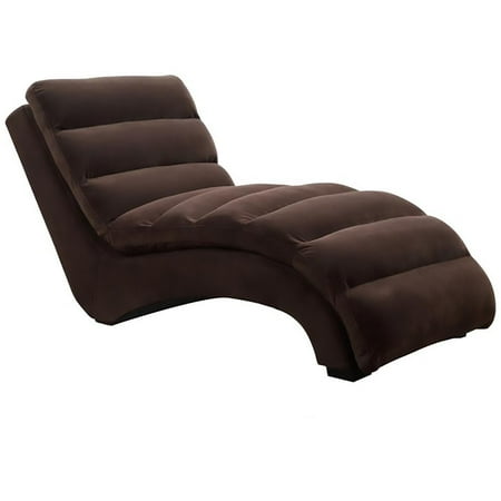 Cambridge Savannah Microfiber Chaise Lounge In Chocolate