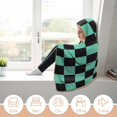 thumbnail image 6 of Demon Slayer Wearable Blanket Cloak Arctic Velvet Hooded Blanket Soft Fuzzy Hoodie Blanket Cape for Adults Kids 50"x60", 6 of 8