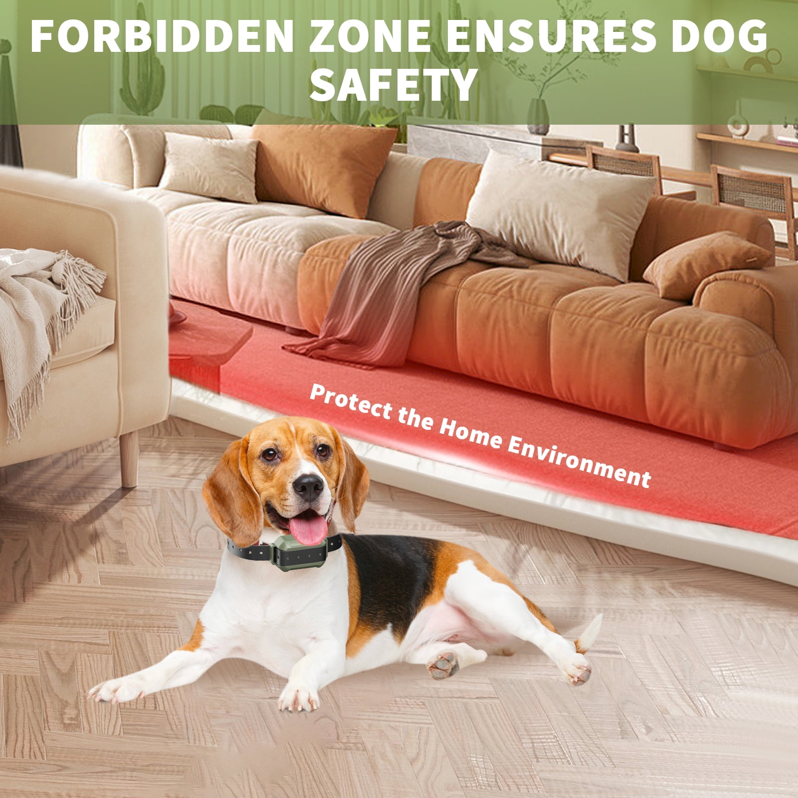 Pawious Wireless Dog Fence and Forbidden Area F910PLus - High Precision Wireless Containment System, Real-Time Monitoring for Up to 5 Acre Coverage Area