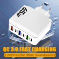thumbnail image 4 of European Standard 65W Multi Port Fast Charging Charger 6-in-1 USB Fast Charging Head Compatibled With Multiple Devices, 4 of 6