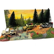 "Overland Off-Road" Diorama with Forest Background for 1/64 Scale Models by American Diorama