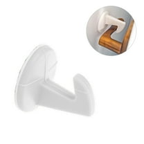 KALLORY 1Pack White Silicone Wall Protector for Doorknob and Cabinet Use