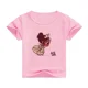 thumbnail image 3 of Ropa de verano unisex para niños, camiseta de princesa con bonitos dibujos animados para niño y niña, estética divertida, cuello redondo, manga corta blanca, 3 of 5