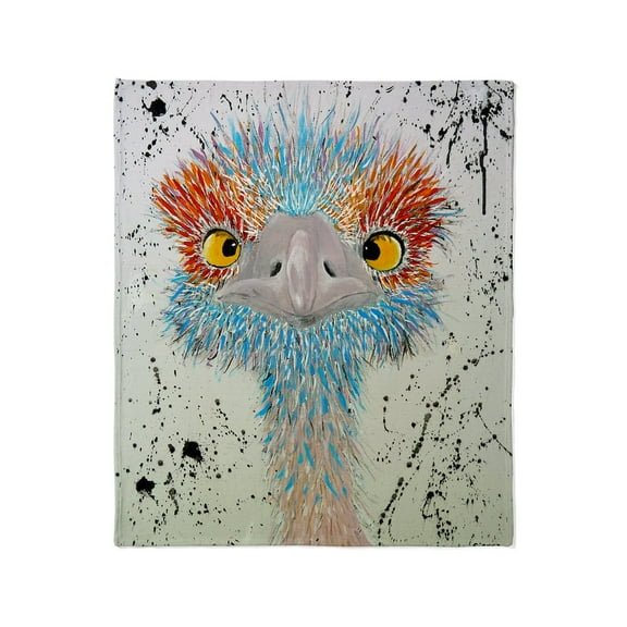 CafePress - Sierra Ostrich Throw Blanket - Soft Fleece Throw Blanket, 50"x60" for All Ages