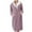 Pink, variant on Women's Plush Fleece Hooded Bathrobe, Long Length Belted Robe, Soft Cozy Loungewear, Spa Style Open Front Gown, Comfortable Warm Pockets Robe Beige L