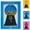 Blue, variant on Candy Dispenser Picture Frame, Hanging Photo Frame Candy Machine Dispenser the handy gumball machine jar picture wall mounted Handy Fast Distribution Candies, Nuts, Dog & Cat Treats