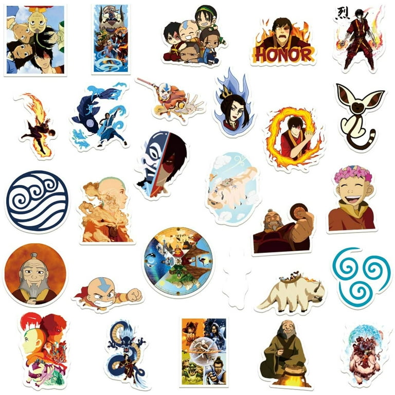 Avatar The Last Airbender Stickers Clear Edge 3.5 One of a Kind