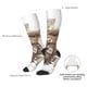 thumbnail image 4 of Fotbe C Calcetas Divertidas Estampadas para Hombre y Mujer, Calcetas de Algodón hasta la Rodilla para Caminar, Correr, Enfermería y Embarazo, 4 of 6