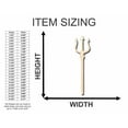 thumbnail image 2 of Unfinished Wood Trident Shape - Ocean - Neptune - Craft - up to 24" DIY 46" / 3/4", 2 of 3